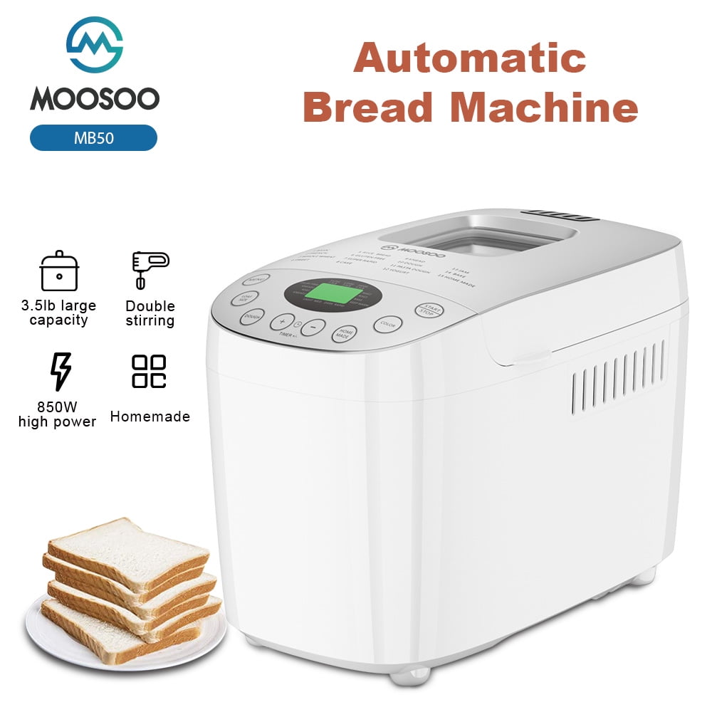 Davivy Bread Maker Machine 3LB Dough Maker,15-in-1 Automatic Bread Machine  Maker with Nonstick Bowl, Jam& Yogurt, 3 Loaf Sizes and 3 crust