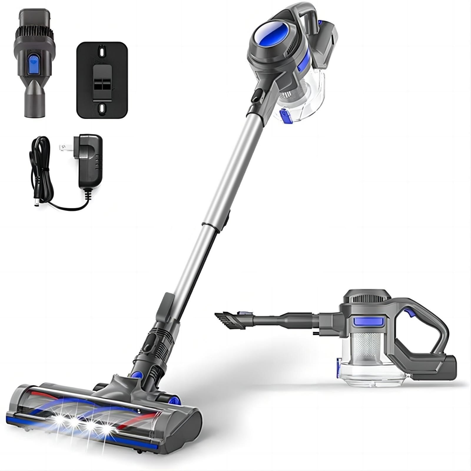 Moosoo Cordless Vacuum 4-in-1 Lightweight Stick Vacuum Cleaner, XL-618Pro