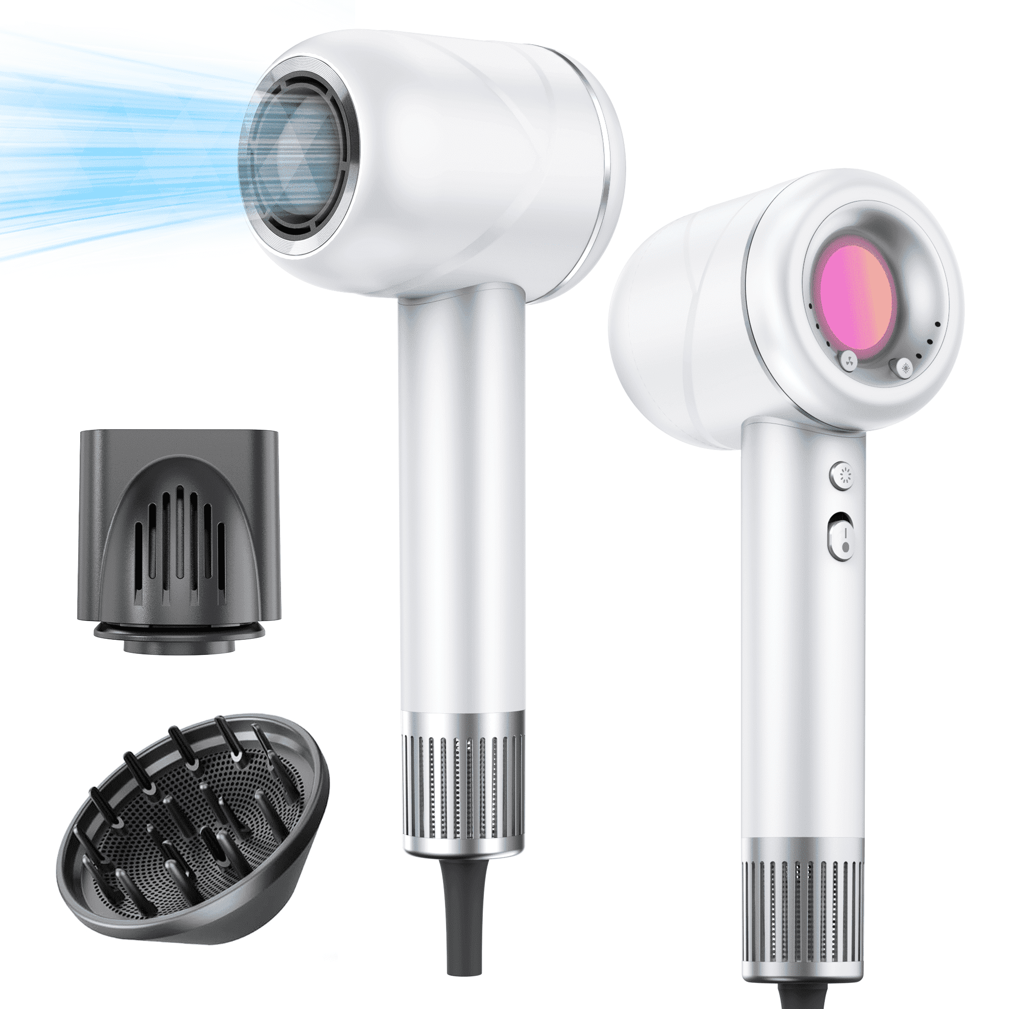 Moosoo Hair Dryer, 4 Temps & 3 Speeds High-Speed hair dryer