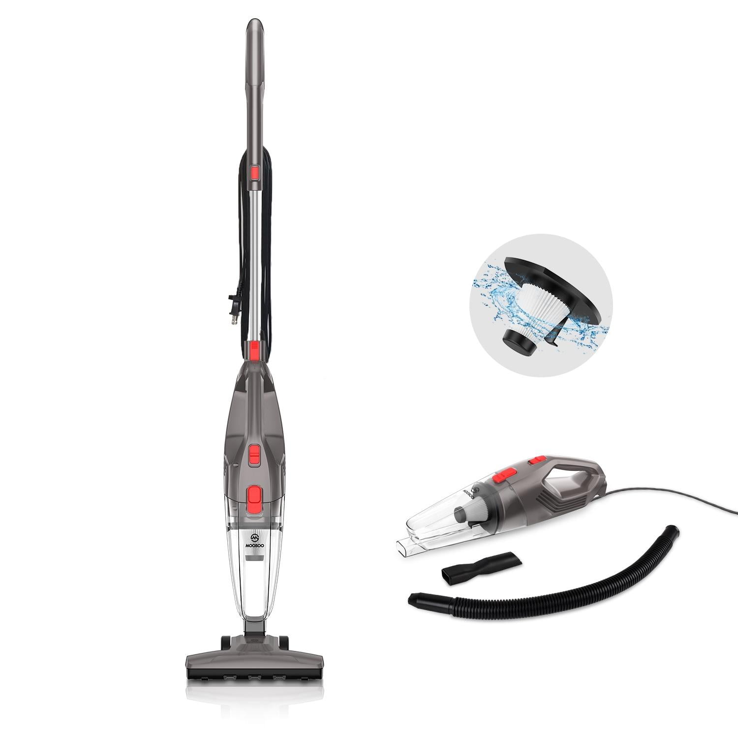 Moosoo Stick Vacuum Cleaner Lightweight Corded Vacuum