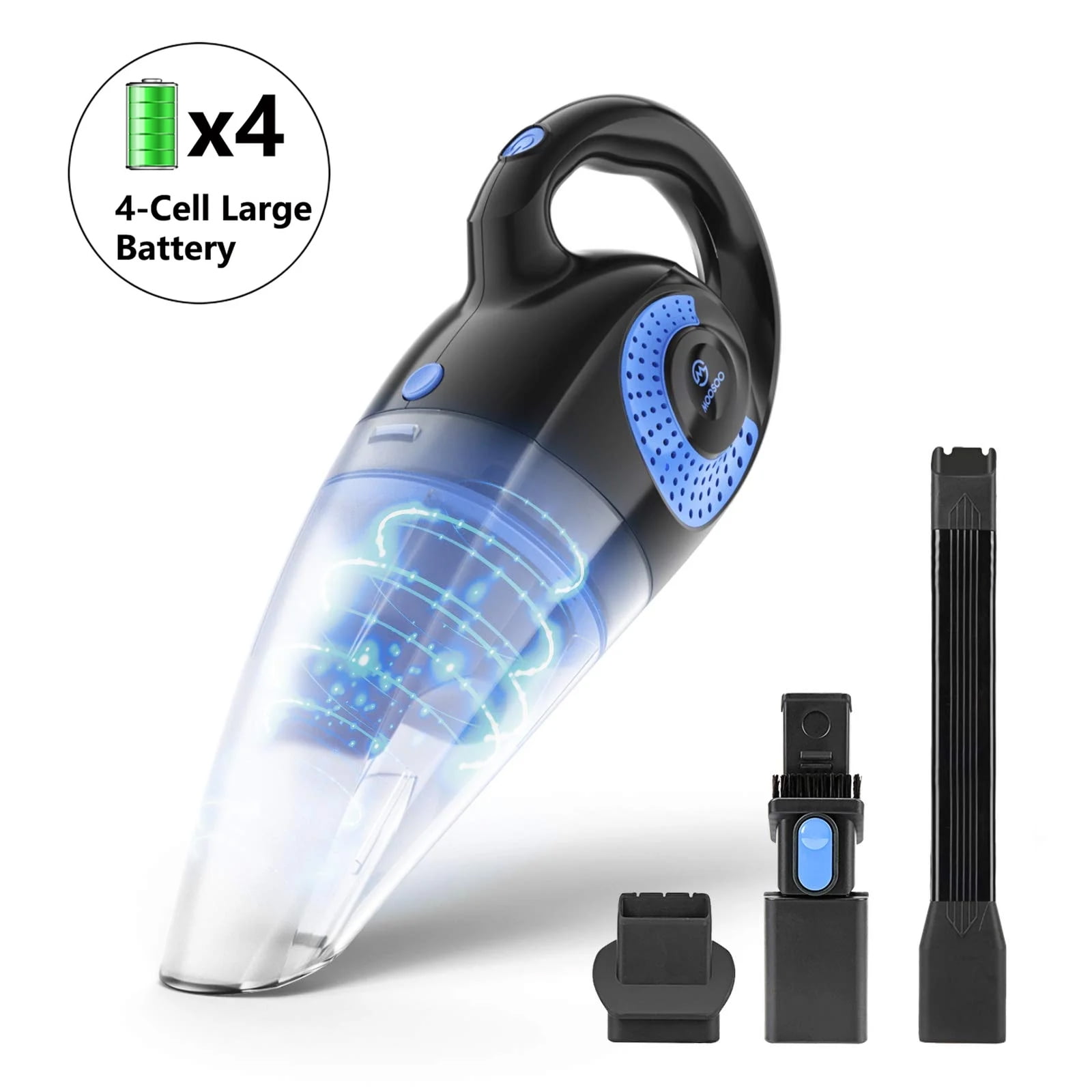 Moosoo Strong Suction car vacuum & hand vacuum, handheld Vacuum Cordless, Rechargeable Handy Vac