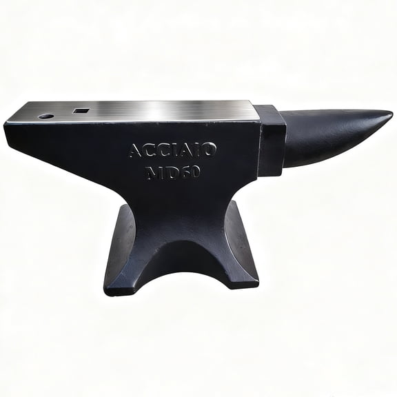 Mootloxy 132Lbs(60kg) Cast Steel Anvil with Single Horn, Anvils for Blacksmithing Forge Tools, Black