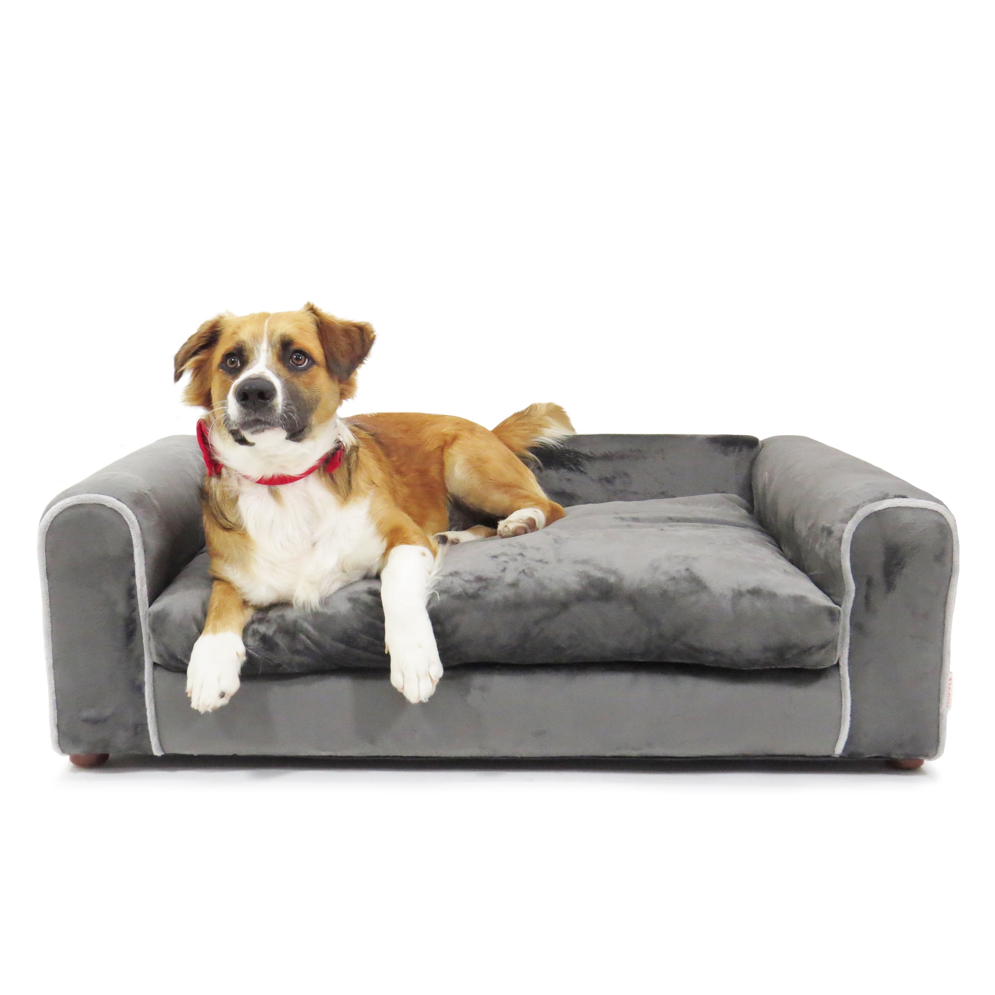 Moots Furry Pet Sofa Lounge Charcoal, Large