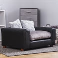 thumbnail image 1 of Moots Premium Leatherette Pets Sofa Charcoal, Medium, 1 of 11