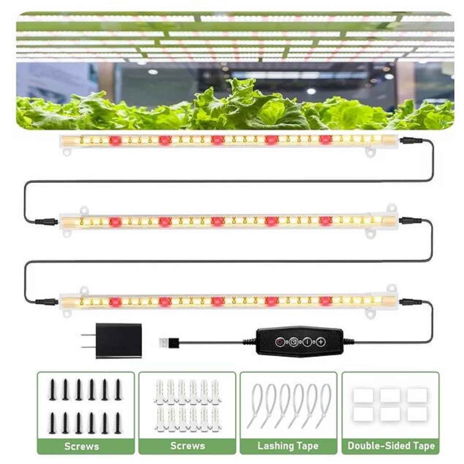 Moou! Light Post Led Grow Light Strips 3500K Full White Lamp 40W 90 ...