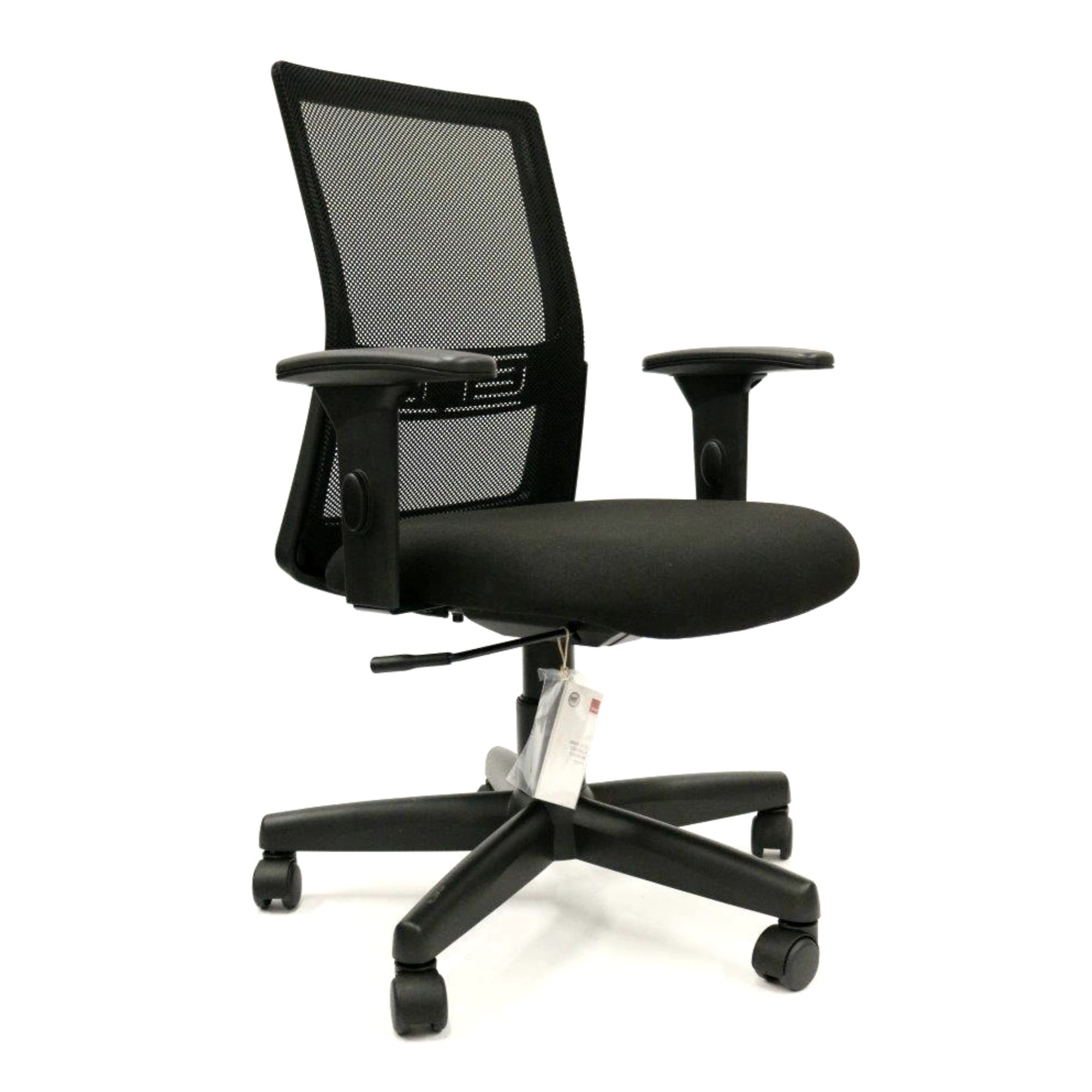 ErgoFlex 40'' High-Back Black Mesh Task Chair with Adjustable Arms
