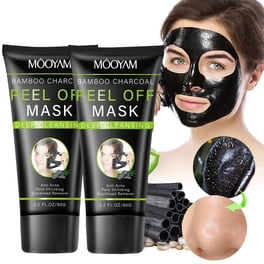 Mooyam 2 Pack Blackhead Remover Mask, Purifying Peel Off Mask for All Skin Types, Charcoal Face Mask for Deep Cleansing Blackheads 4.4OZ