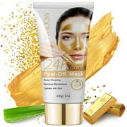Mooyam 24K Gold Peel-off Face Mask - Blackhead Remover Mask - Exfoliates Blackheads, Dirt & Oils | Anti Aging, Lifting | Reduces Wrinkles, Fine Lines & Acne Scar 60g/2 fl oz