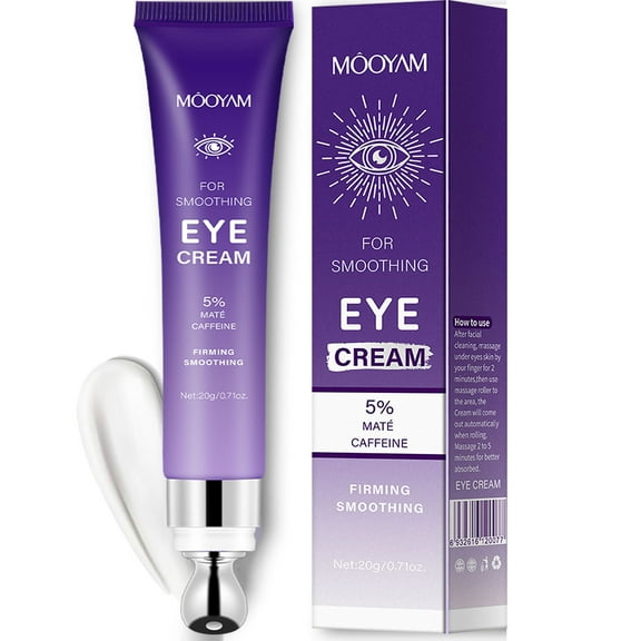 Mooyam Eye Tightener Eye Cream, Instant Reduces Under-Eye Bags, Dark Circles & Puffiness, Anti Aging Fine Lines, Firm That Delicate Skin Under Your Eyes 0.71 oz