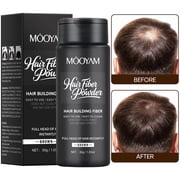 Mooyam Hair Fibers for Thinning Hair - 30g Bottle Hair Powder, Hair Thickener & Topper for Fine Hair for Men Women, Brown