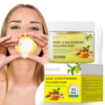 Mooyam Turmeric Exfoliating Cleansing Pads 50 Pcs For Facial Cleansing, Exfoliation, Removal of Dirt and Make-Up Residue