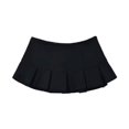 thumbnail image 1 of Mooyufon Fabric Y2K Mini Skirt Women Low Waist Wide Pleat Light Grey Sexy Vintage A-line Pleated Skirt Casual Skort Summer, 1 of 7