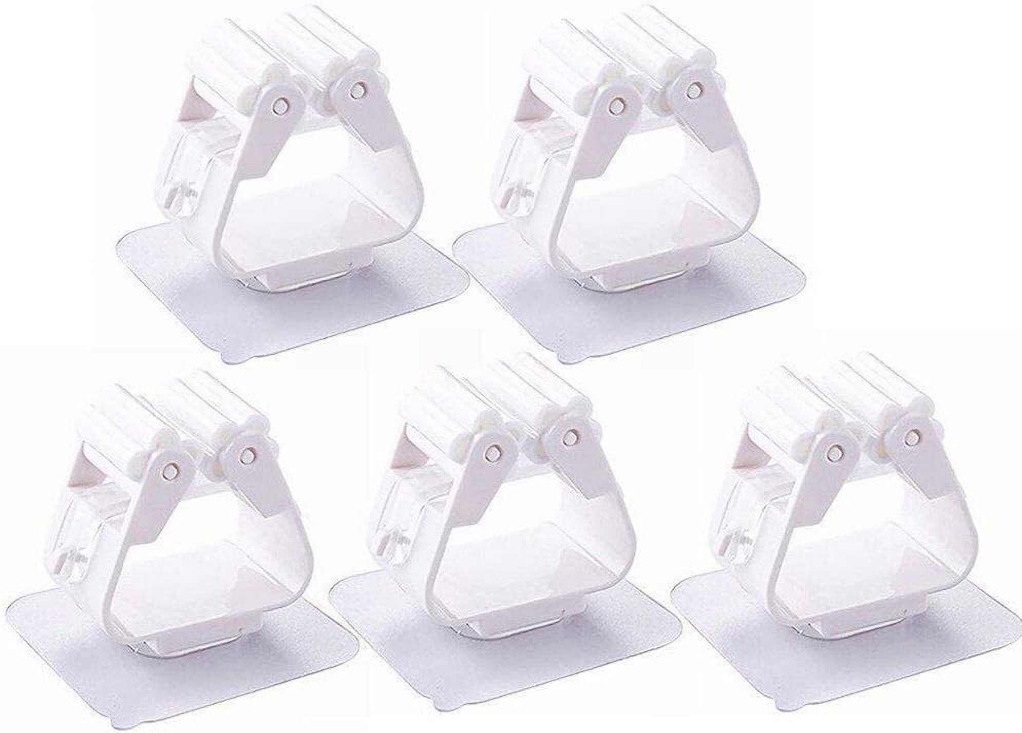Mop Broom Holder 5pcs Self Adhesive Wall Mounted Mop Hook Up