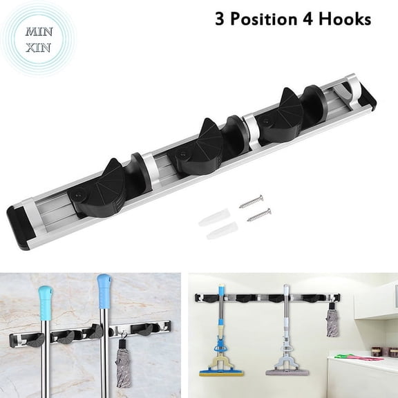 Mop and Broom Holder Rack Mop Broom Holder Wall Mounted,Mop Broom Organizer Tools Storage Organizer Home UseMounted Tools Storage Organizer Home Use, Mop Broom Rack, Mop Broom Organizer