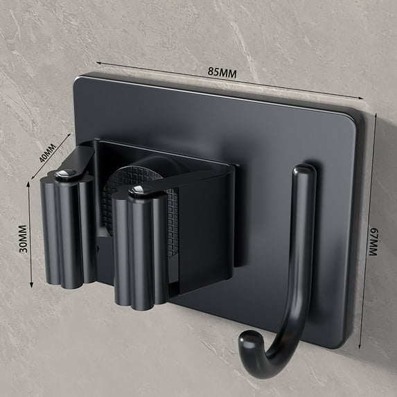 Mop and Broom Holder Wall Mount Broom Hanger Mop Organizer Heavy Duty Garden Tool Organizer Rack Mop Clip Wall Hanging Bathroom Stainless Steel Fixed Hanging Rack Hook 2ml Clearance