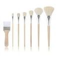 thumbnail image 1 of Mop Brush for Acrylic Painting 7Pcs Artist Paint Set with Wooden Handle Wool Brushes Watercolor, 1 of 6