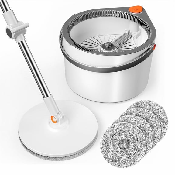 Maoface Spin Mop and Bucket Set with Separate Dirty Water System,Deep-Cleaning Mops for Floors,Walls,Windows