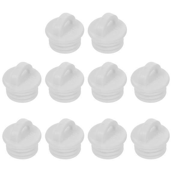 Mop Bucket Stopper Drain Stopper Water Bucket Plug Commercial Silica Gel White 2.30X2.30X2.30CM 10 Pcs