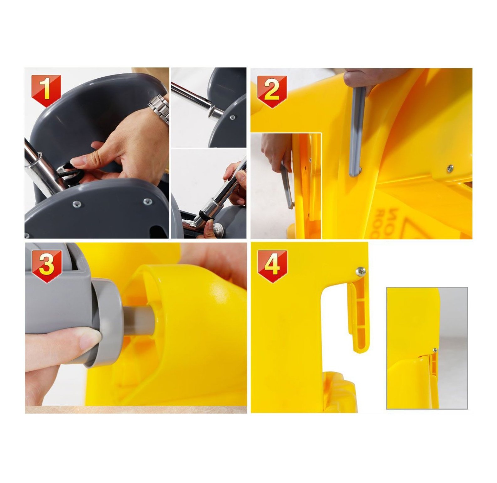 Mop Bucket with Wringer Down press 8 Gallons