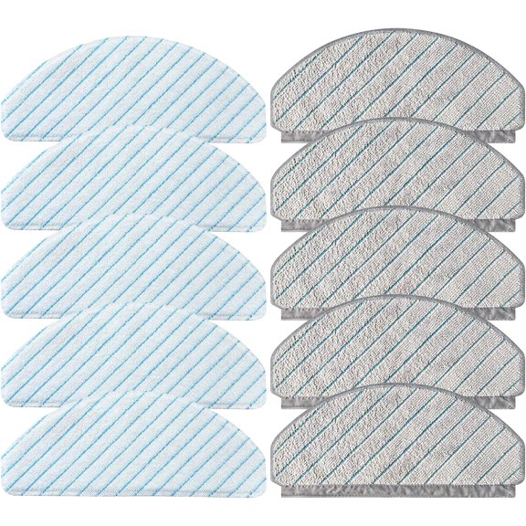 Mop Cloth Pads Compatible with Ecovacs Deebot Ozmo T10 and T10 Plus Robot Vacuum, 10 Pack
