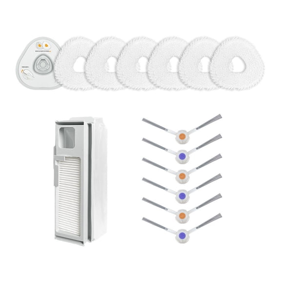 Mop Cloths Sweeping Robot Dust Bag Filter Sweeping Robot Replacement Parts Filter Mopping Pads Set for Narwal J4/J4 Lite