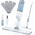 thumbnail image 1 of Mop for Floor Cleaning, Spray Mop with 18oz Refillable Bottle and 4pcs Washable Pads - Wet Dry Microfiber Mop Home Kitchen or Commercial Use for Wood Hardwood Laminate Ceramic Tiles Floor Cleaners, 1 of 9
