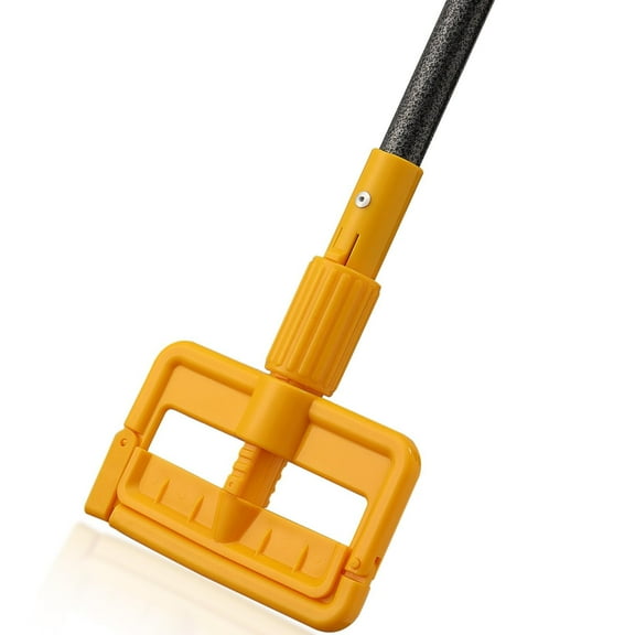 Mop Handle Commercial Heavy Duty - 60 inch Metal Commercial Mop Handle, Side Gate Mop Head Replacement Holder for Floor Cleaning