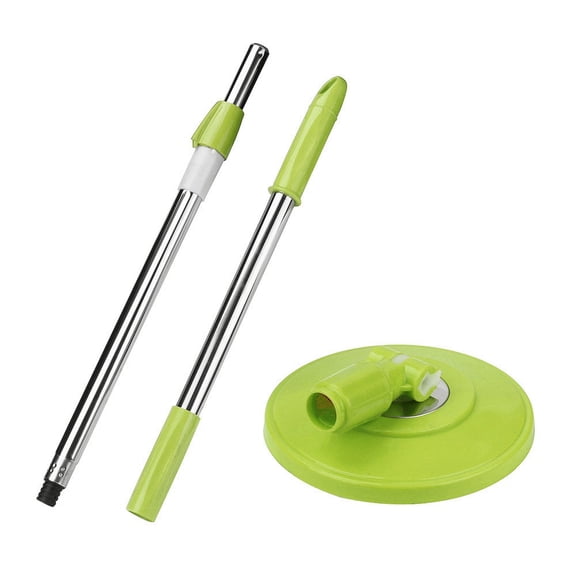 Mop Handle Replacement for Press Type Buckets 360 Swivel Stainless Steel Pole with Pump Action No Foot Pedal Adjustable 125cm