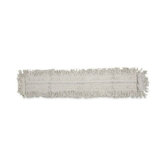 Mop Head, Dust, Disposable, Cotton/synthetic Fibers, 48 X 5, White | Bundle of 2 Each