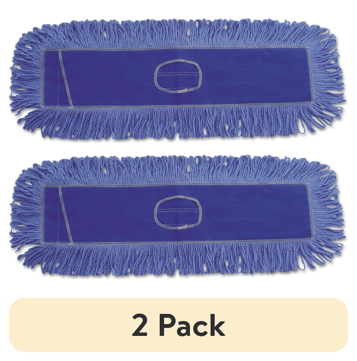 Mop Head, Dust, Looped-End, Cotton/Synthetic Fibers, 18 x 5, Blue Mop Head, Dust, Looped-End, Cotton/Synthetic Fibers, 18 x 5, Blue