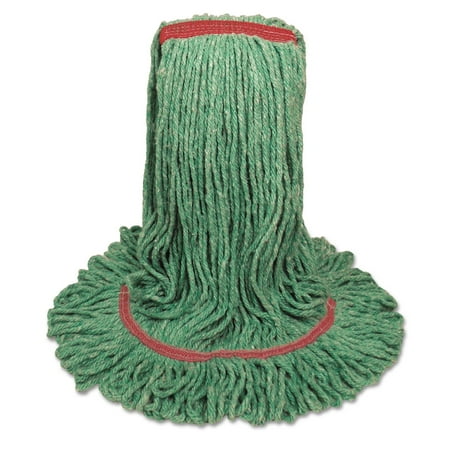 Boardwalk Mop Head, Premium Standard Head, Cotton/Rayon Fiber, Large, Green