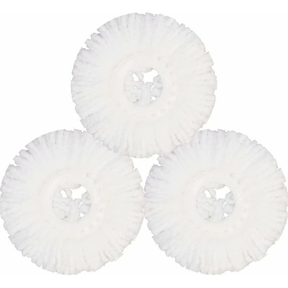 Mop Head for Insta Mop Spin Mop, Microfiber Spin Mop Refills Round Mop Pads 3 Pack