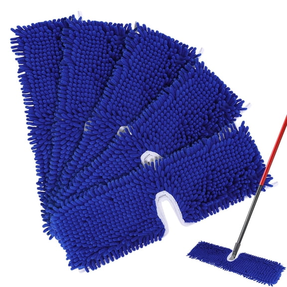 Mop Heads Replacements Compatible with Cedar Dual-Action Flip Mop - Chenille Double Sided Replace Pads for Dry/Wet Use - Washable Dust Mop Refills(Mops not included)