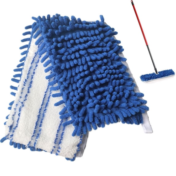 Mop Heads Replacements for Hardwood Floor Microfiber Flip Mop, 1 Pack Dust Mop Replacement Heads for Flip Mop, Reusable Refill Double-Sided Mop Head for Mop