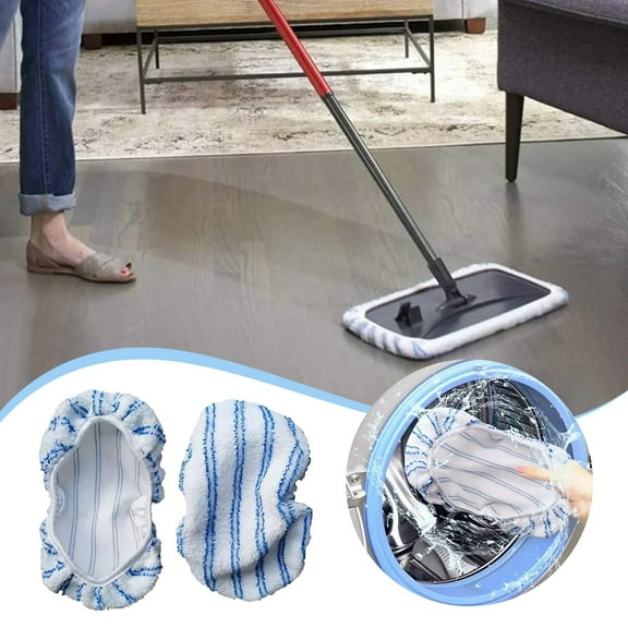 Mop Heads Replacements for Ocedar Hardwood Floor 'N More Microfiber Mop, Mop Refills for O-Cedar Hardwood Floor 'N More Microfiber Mop, 15 x 8 Flat Dust Mop Heads Pads for O Cedar Mop