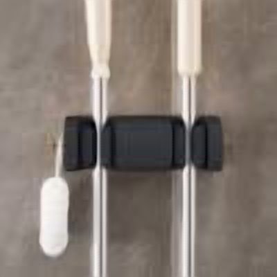 Mop Hook With No Holes Strong Load Bearing Capacity Conventient To Use Bathroom Wall Mounted Mop Storage Rack