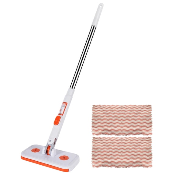 Mop Microfiber Floor Mop with 2 Reusable Mop Pads for Hardwood Laminate Tile and Surfaces for Household Floor