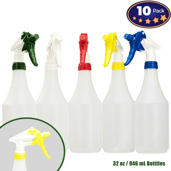 Mop Mob 32 oz Multicolor Plastic Industrial Sprayer with Spray Head, 10 Pack