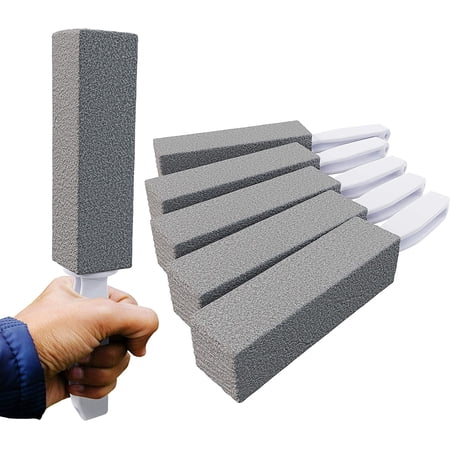 Mop Mob Bowl Cleaning Pumice Stone with Handle, 4 Pack