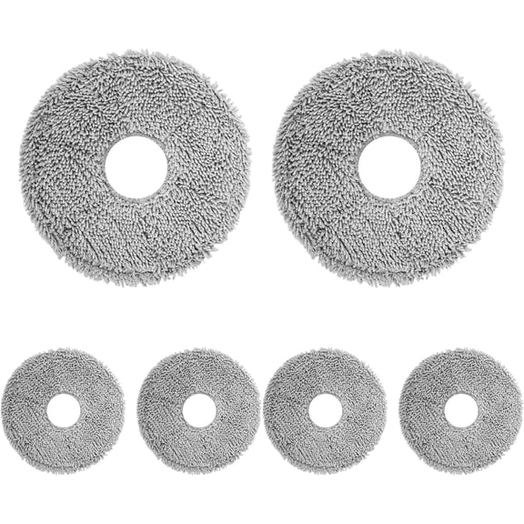 Mop Pads Compatible with iRobot Roomba Plus 405 Combo and 505 Combo, Fiber Replacement Cloths, 6 Pack