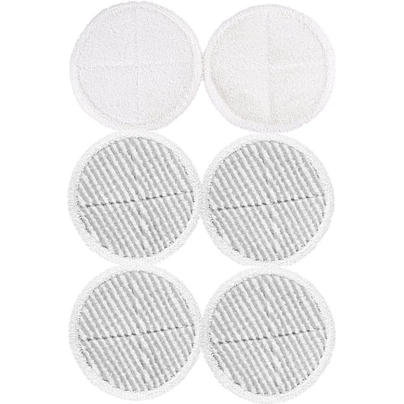 Mop Pads Replacement for Bissell 2124 2039A Spinwave Hard Floor Mop(6 Pack)