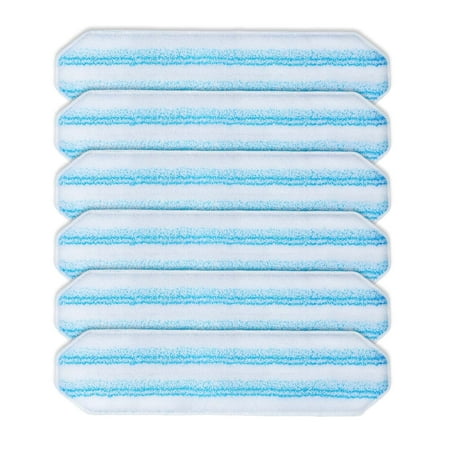 Mop Pads Compatible with O-Cedar H2prO Flat Mop System, 6 Pack