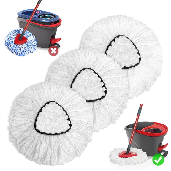 Mop Replace Head 3 Pack for EasyWring 1 Tank System