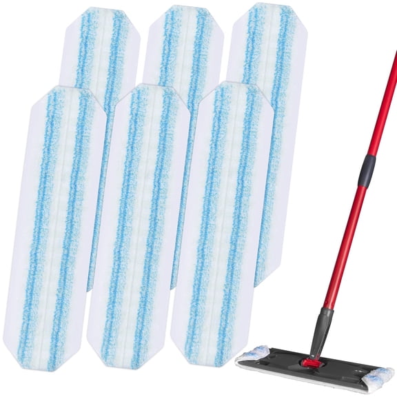 6-Pack Mop Head Rplacement Compatible with O-Cedar H2prO Flat Mop System