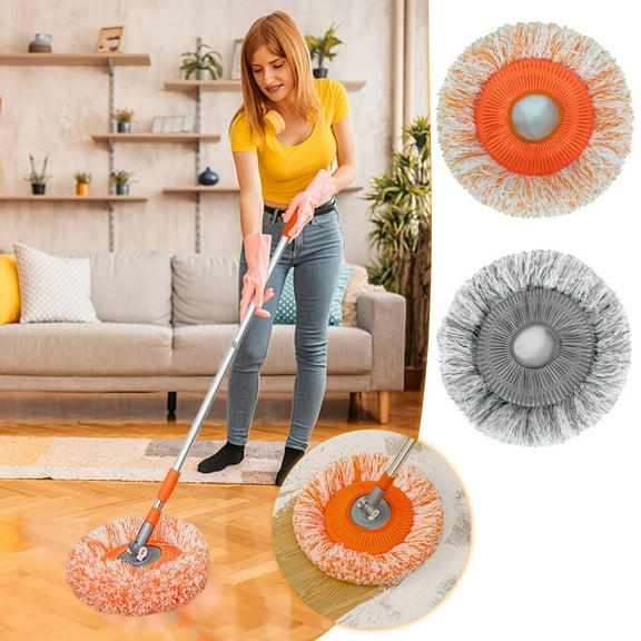 Mop Replacement Cloth Head for Flat Mop, 28cm, Super Absorbent Reusable Car Wash & Home Cleaning Pad, Fits Sunflower Mop, Easy Install, 1 Pack