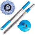 thumbnail image 1 of Mop Replacement Handle, 360° Telescopic Stick, Heavy Duty Rod with Disc for Mop Bucket Cleaning System, 1 of 1