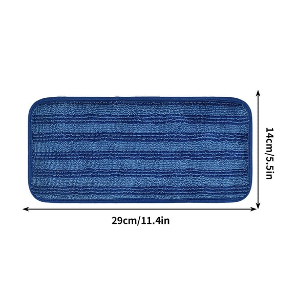 Mop Replacement Pads 11.4 x 5.5 inch Washable Microfiber Mops Mat Mop Head Replacements Suit for Dry Wet