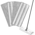 thumbnail image 1 of Mop Replacement Pads Compatible with JOYMOOP Flat Mop or Mop Bucket Set - Microfiber Flat Mop Pads for All 13" X 4.9" Squeeze Flat Floor Mop - Washable Mop Head Replacement (2+2 Pack), 1 of 5