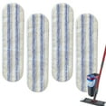 thumbnail image 1 of Mop Replacement Pads for Ocedar H2prO Flat Mop, 4 Pack Mop Refills for H2pro Flat Mop, Machine Washable Reusable Microfiber Mop Heads Replacements for Ocedar H2 Pro Mop, 1 of 7