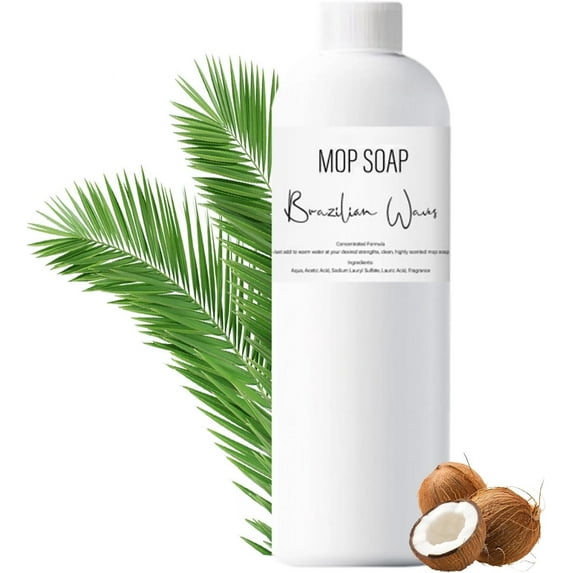Mop Soap Brazilian Wave, Mop Soap for Floor Cleaning, Leaves a Luxury Lasting Scent, Brazilian Waves Mop Soap, Multisurface Bathroom & Kitchen Cleaner Supplies-120ML